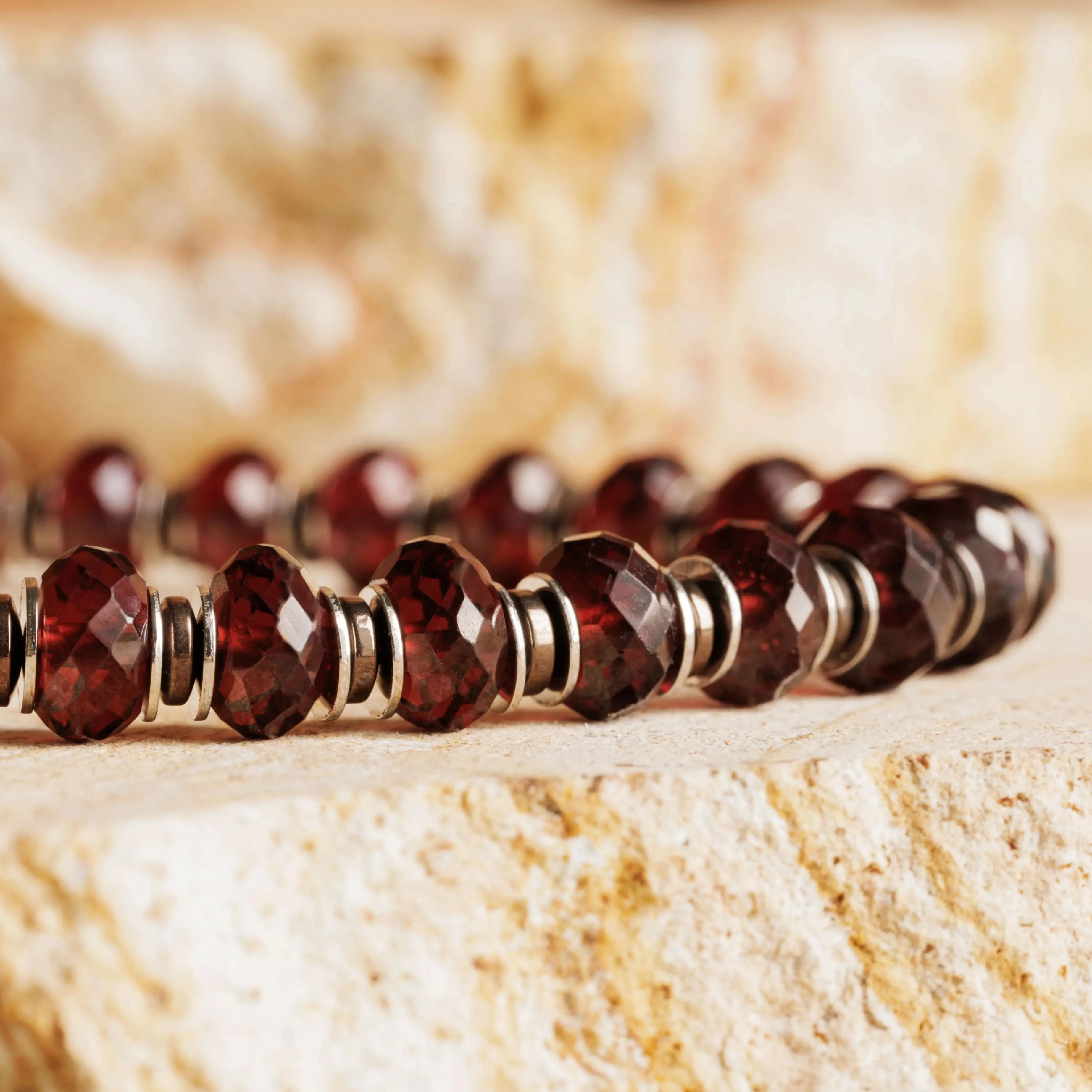 Red Garnet Bracelet I (7-8mm)