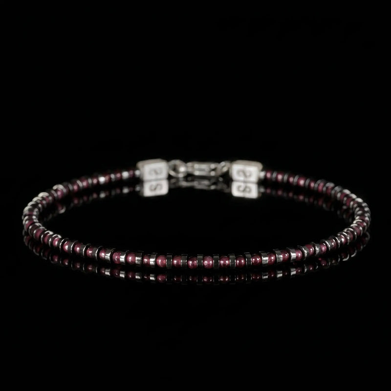Red Garnet Bracelet XIII (2mm)