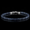 Blue Sapphire Cube Bracelet XIII (4mm)