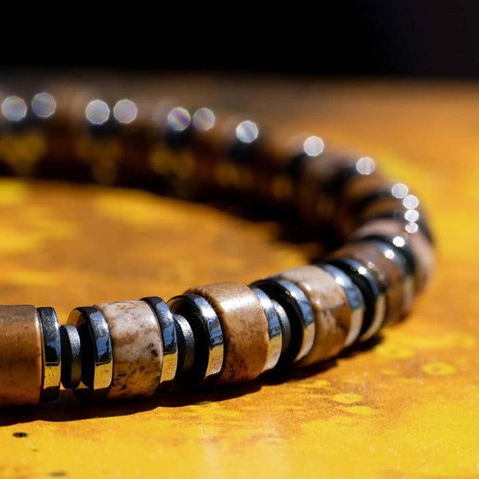 Landscape Jasper Bracelet VII (6mm) - Secondary Specimen