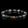 Strawberry Quartz - Indian Agate Bracelet I (4mm)
