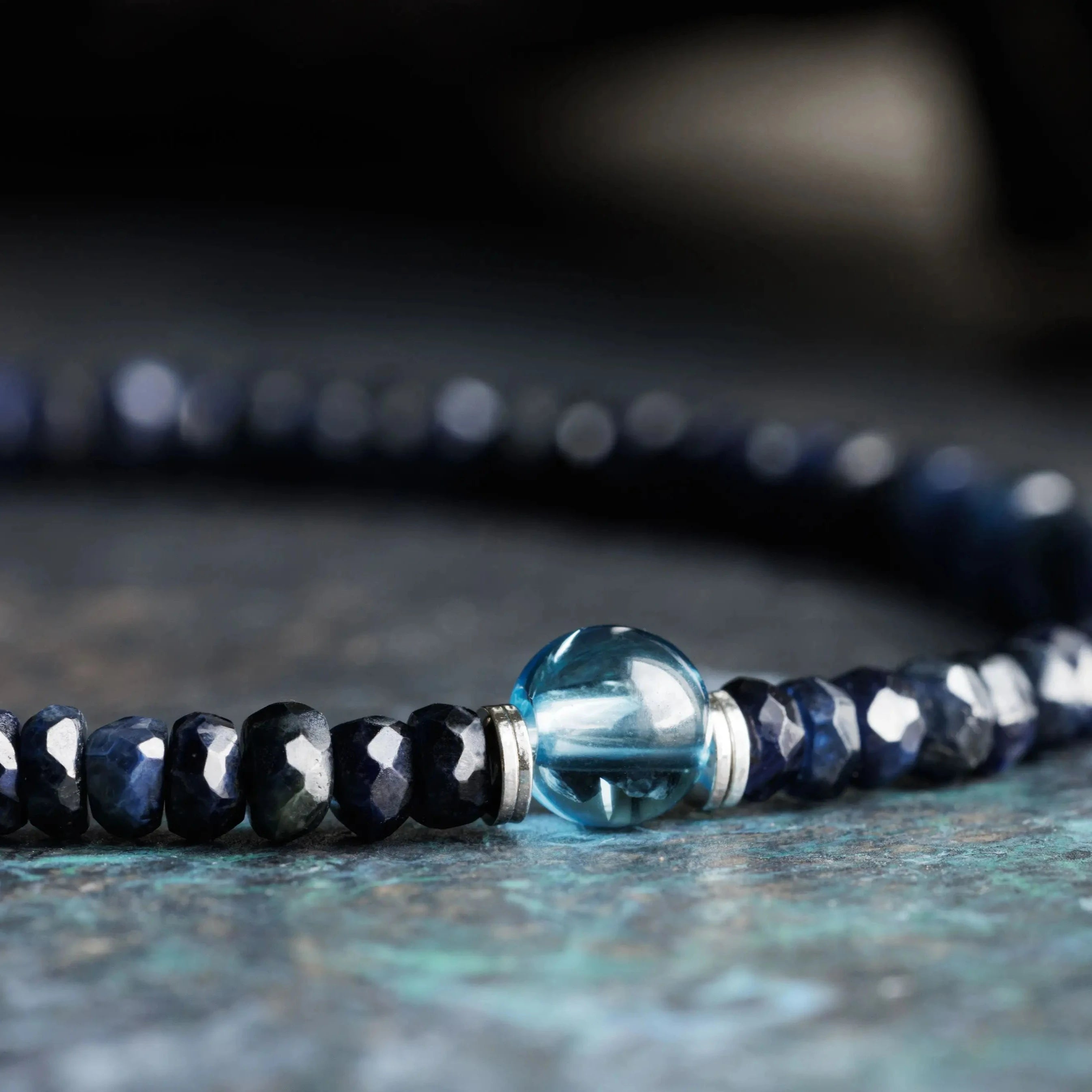 Swiss Blue Topaz - Blue Sapphire Bracelet X (4-5mm)