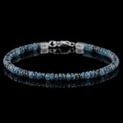 Teal Kyanite Bracelet IX (4mm)