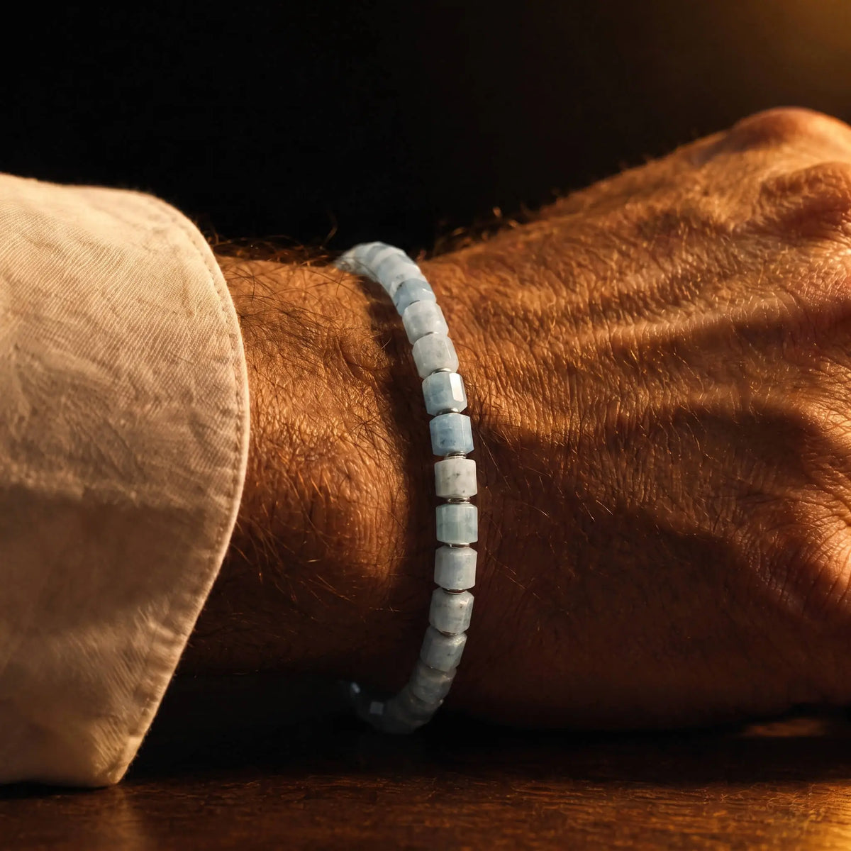 Aquamarijn Armband XXVI (6mm)
