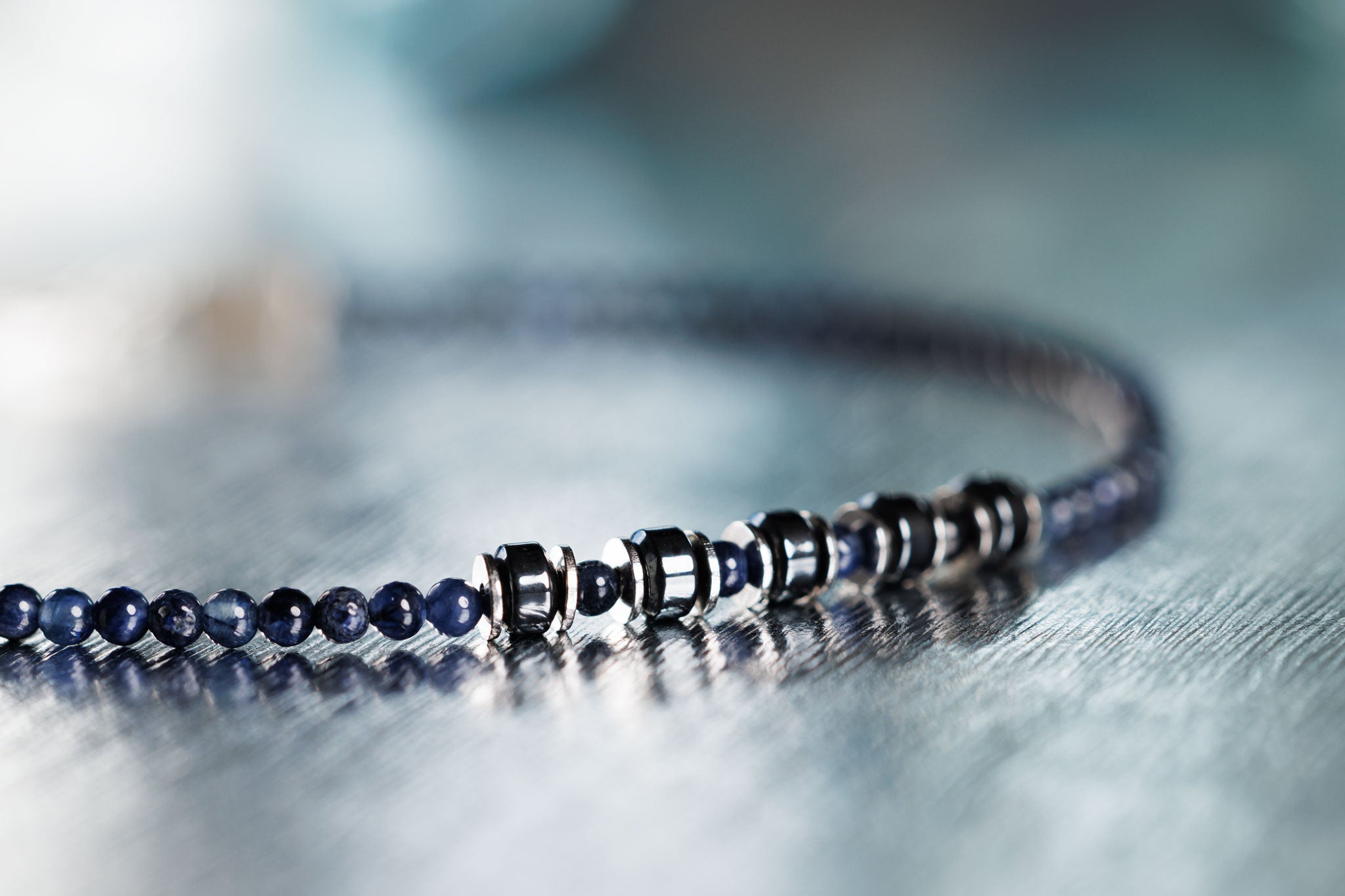 Blue Sapphire Bracelet X (2mm) (8564111966543)
