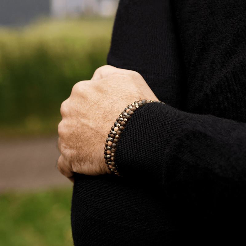 Landscape Jasper Baroque Bracelet IX (4mm) - Primary Specimen