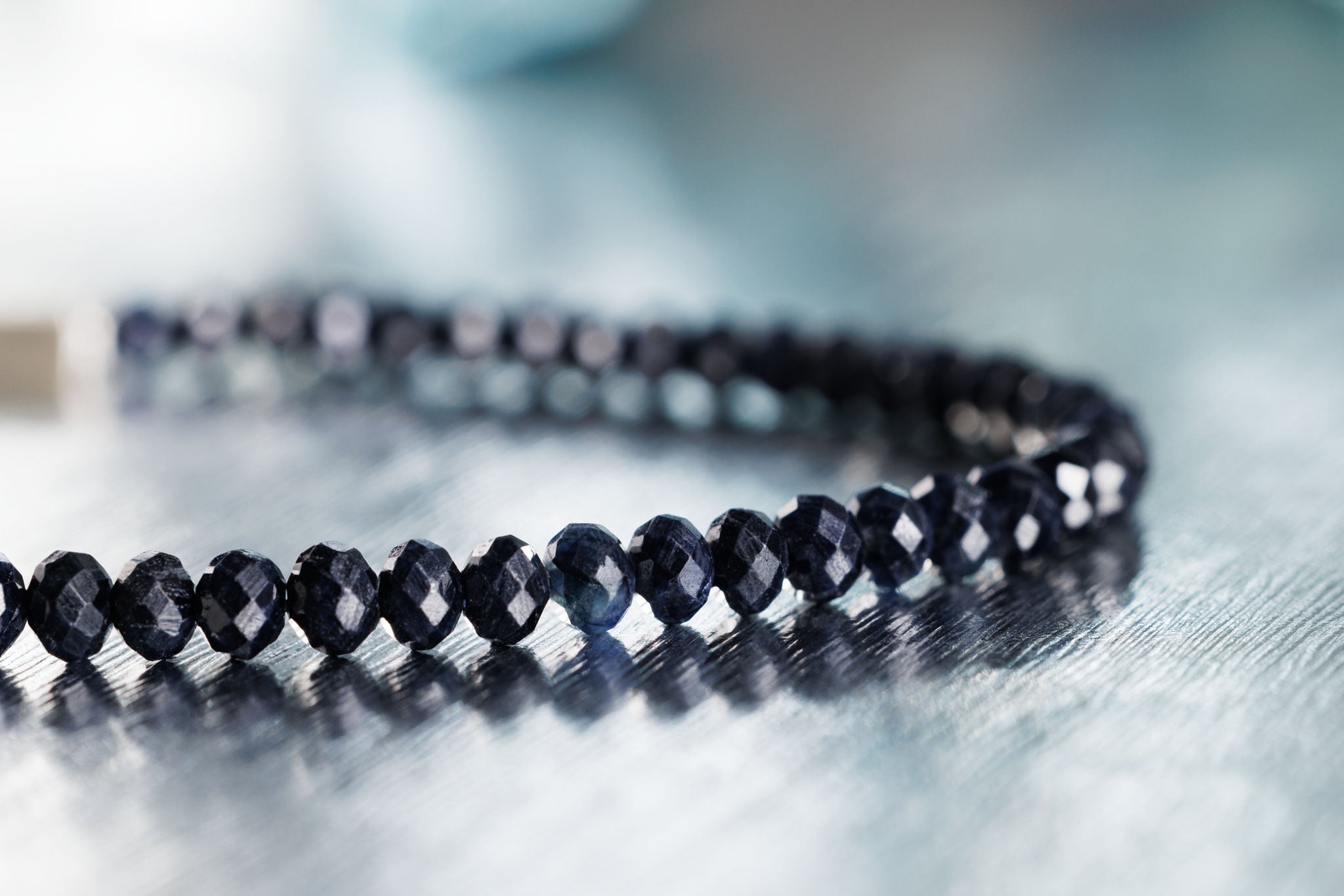 Dark Blue Sapphire Bracelet XI (5mm) (8817992008015)