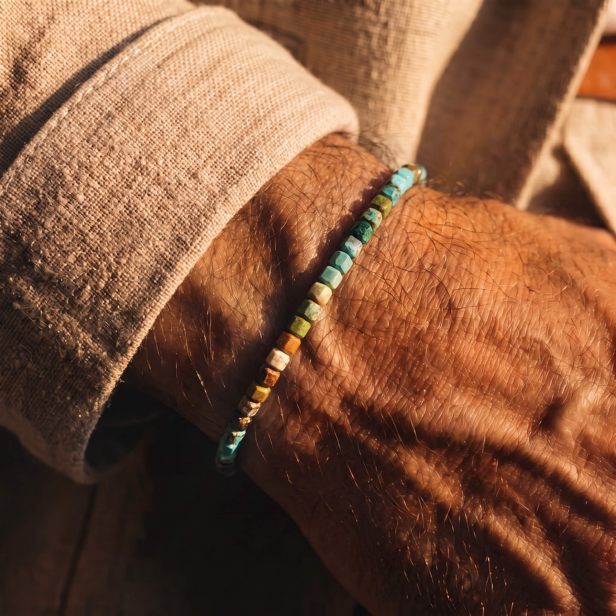 Turquoise Bracelet for Men IX | 3mm | Aurum Brothers