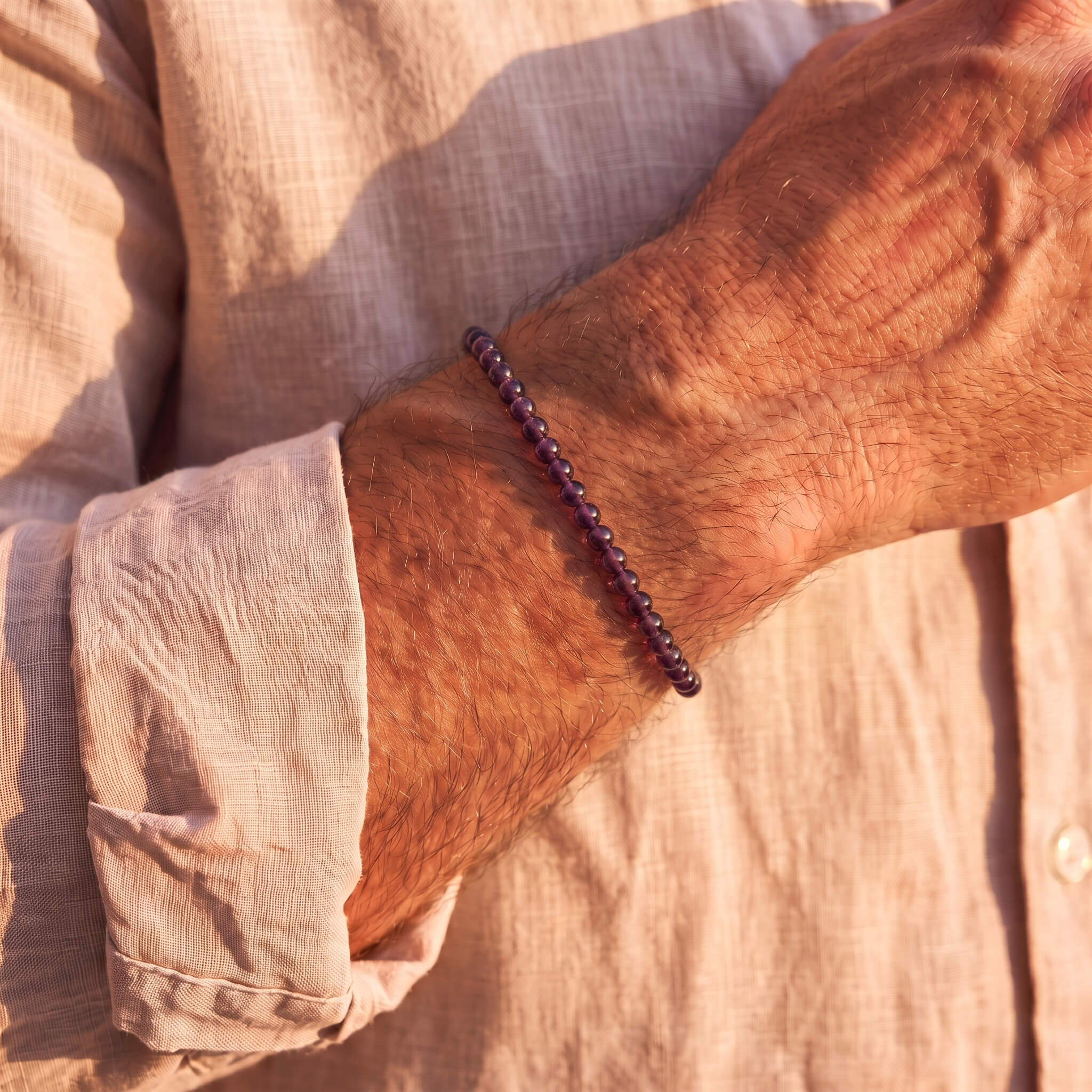 Amethyst Bracelet V (4mm)