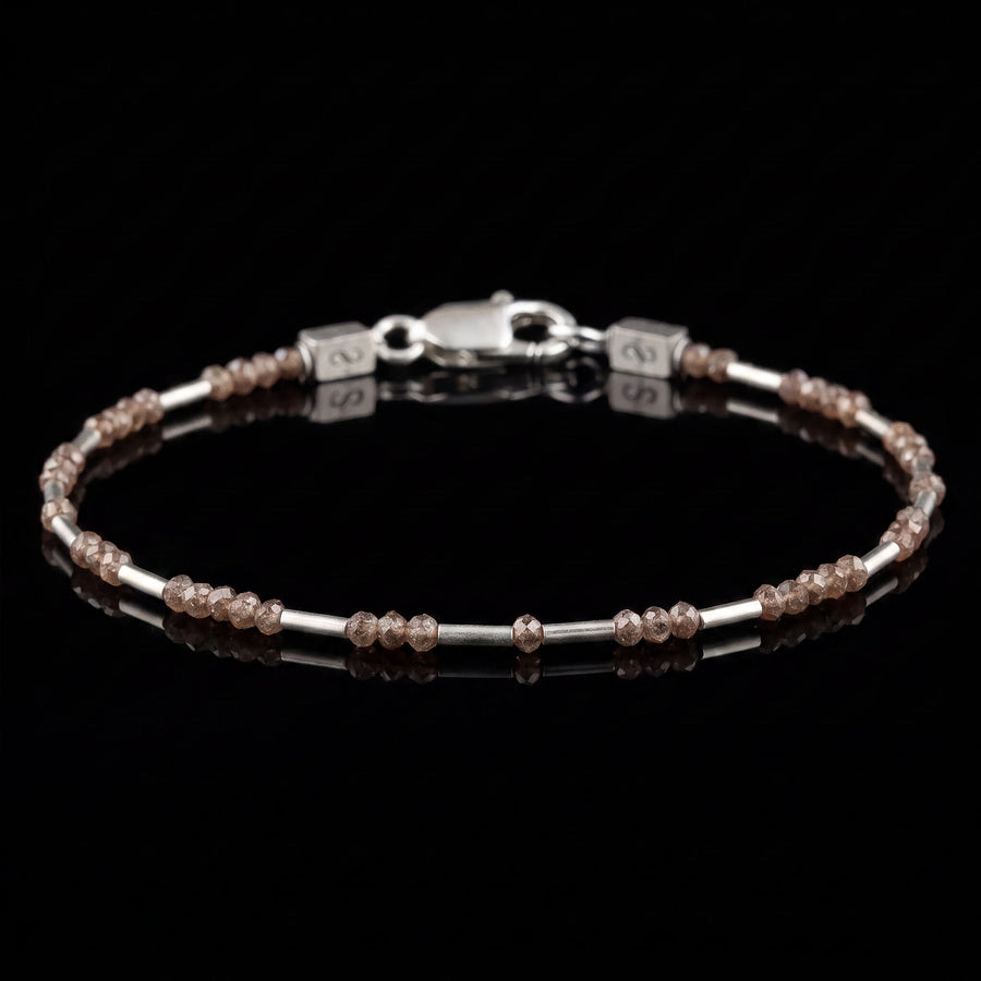 Red-Brown Diamond Bracelet 4 carat (2-3mm)