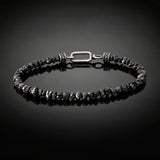 Raw Black Diamond Bracelet 25 carats (4-5mm)
