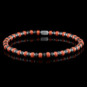 Hematite - Orange Bracelet XV (4mm)