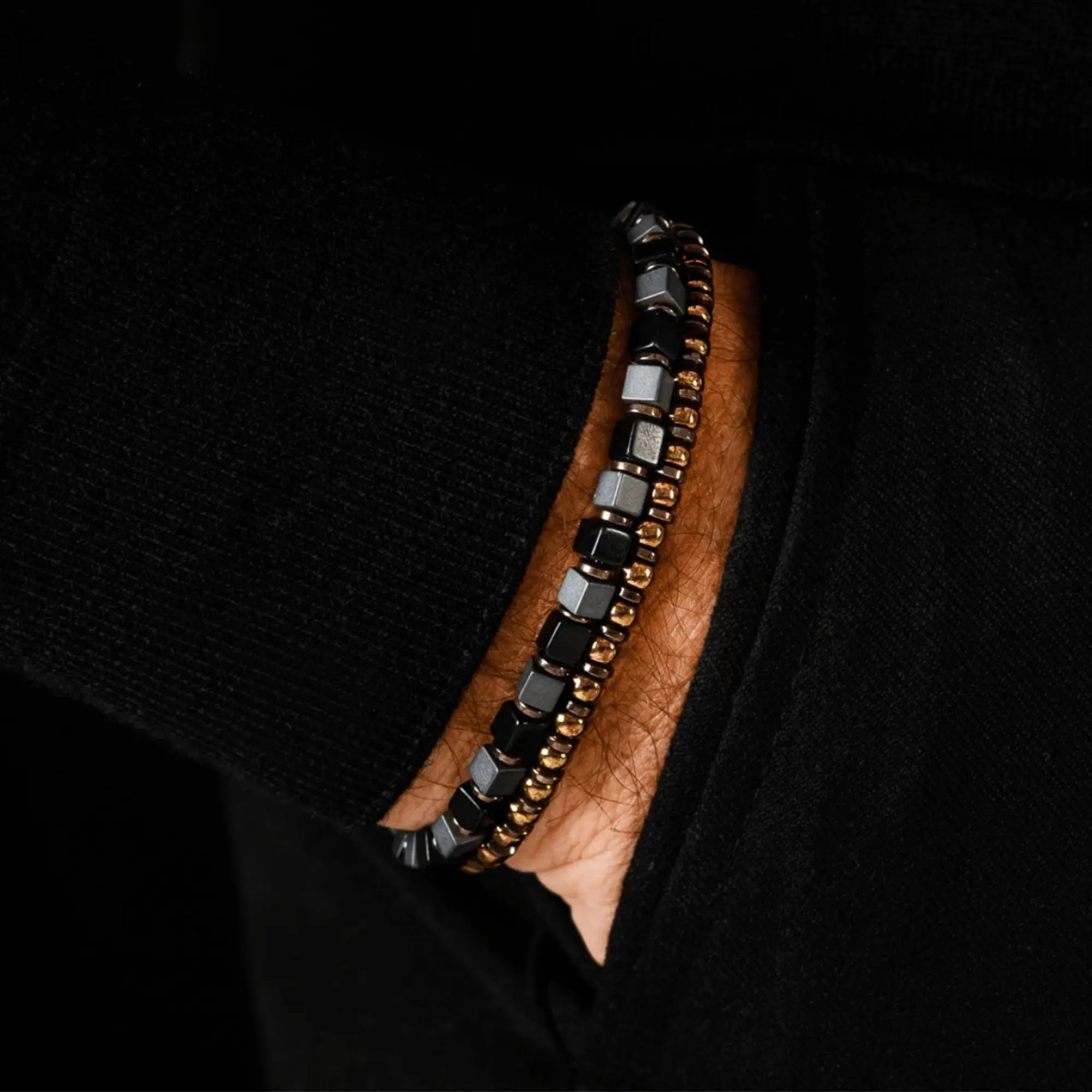 Black Onyx - Hematite Bracelet I (4mm)
