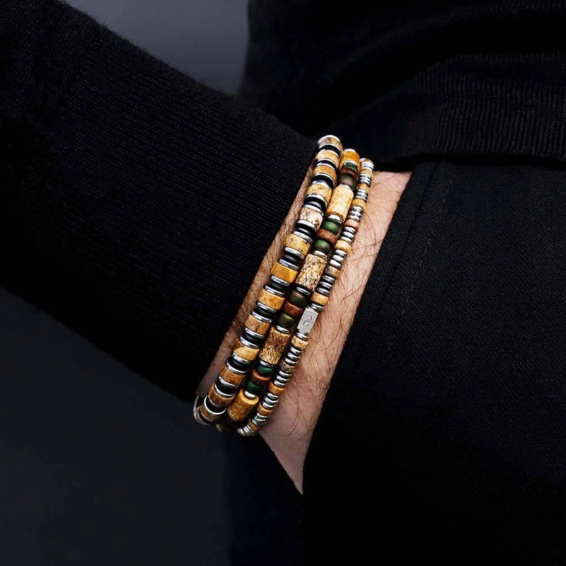 Landscape Jasper Bracelet VI (5mm) - Primary Specimen