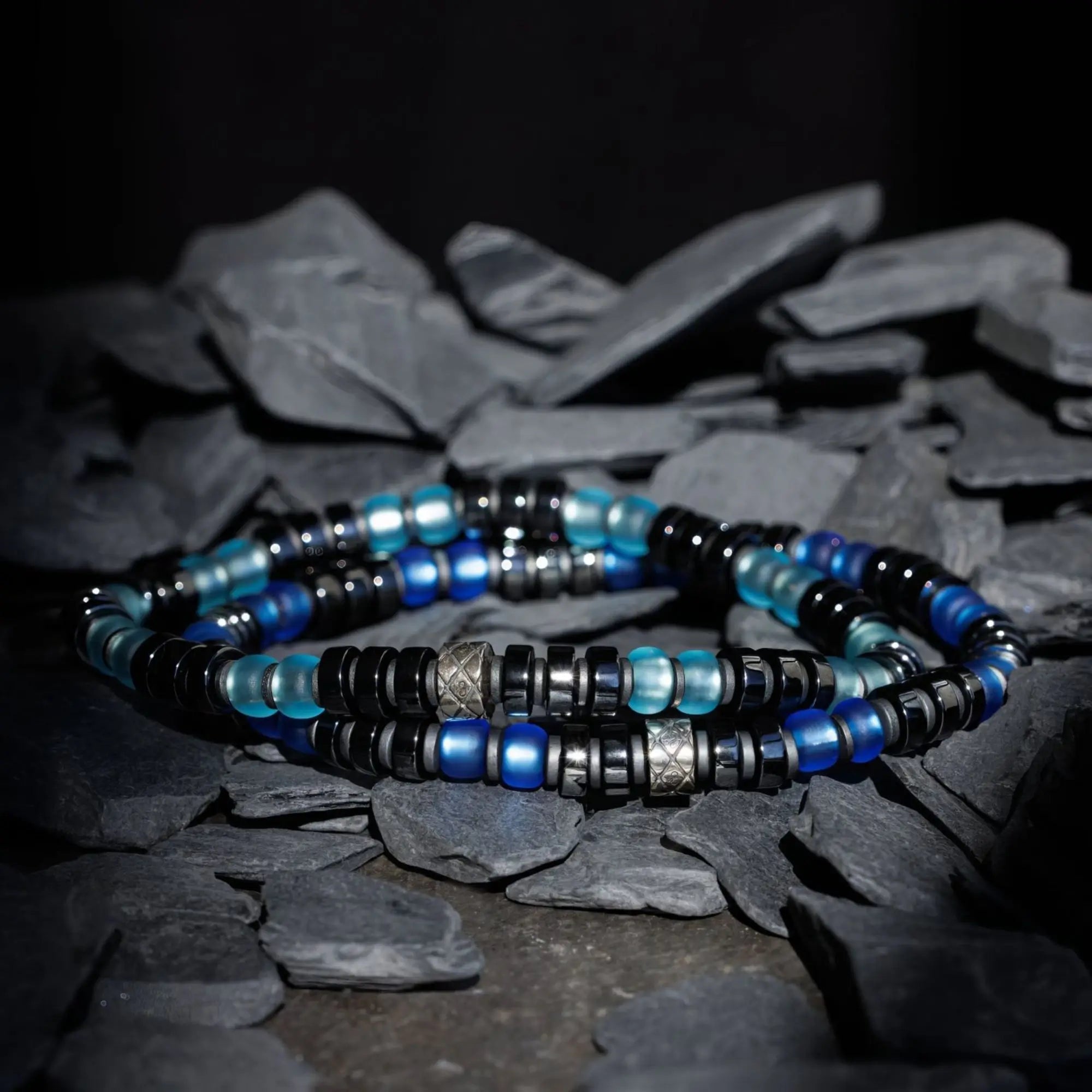 Dark Hematite Blue Bracelet I (6mm)