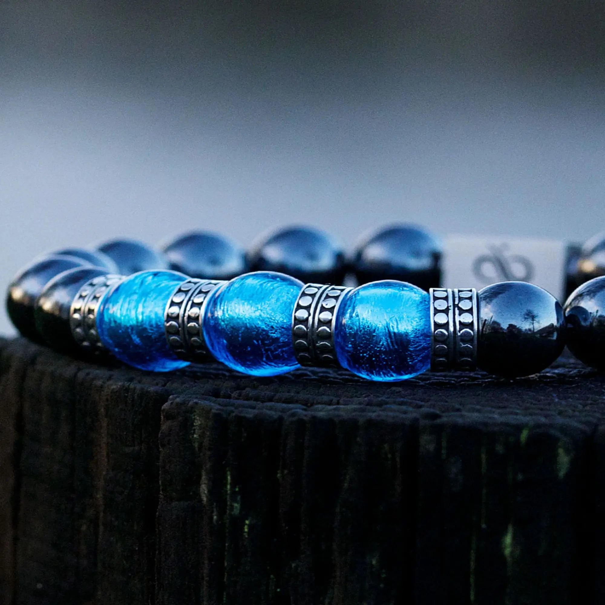 Hematite Blue Bracelet VI (12mm)