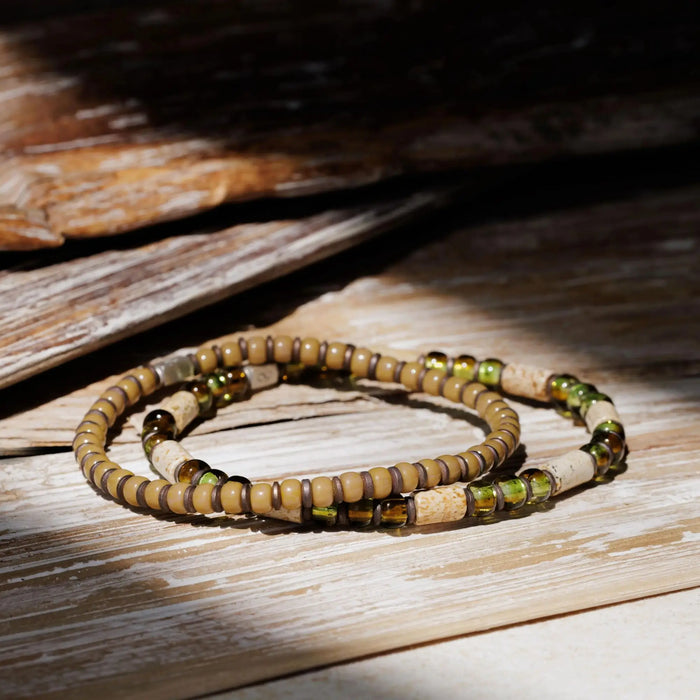 Landscape Jasper - Green Bracelet I (5mm) - Secondary Specimen