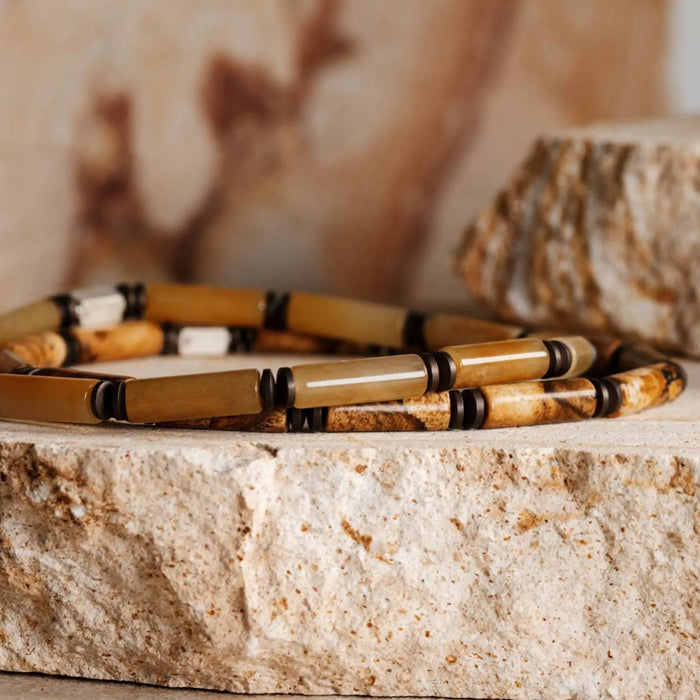 Landscape Jasper Bracelet IV (4mm) - Secondary Specimen