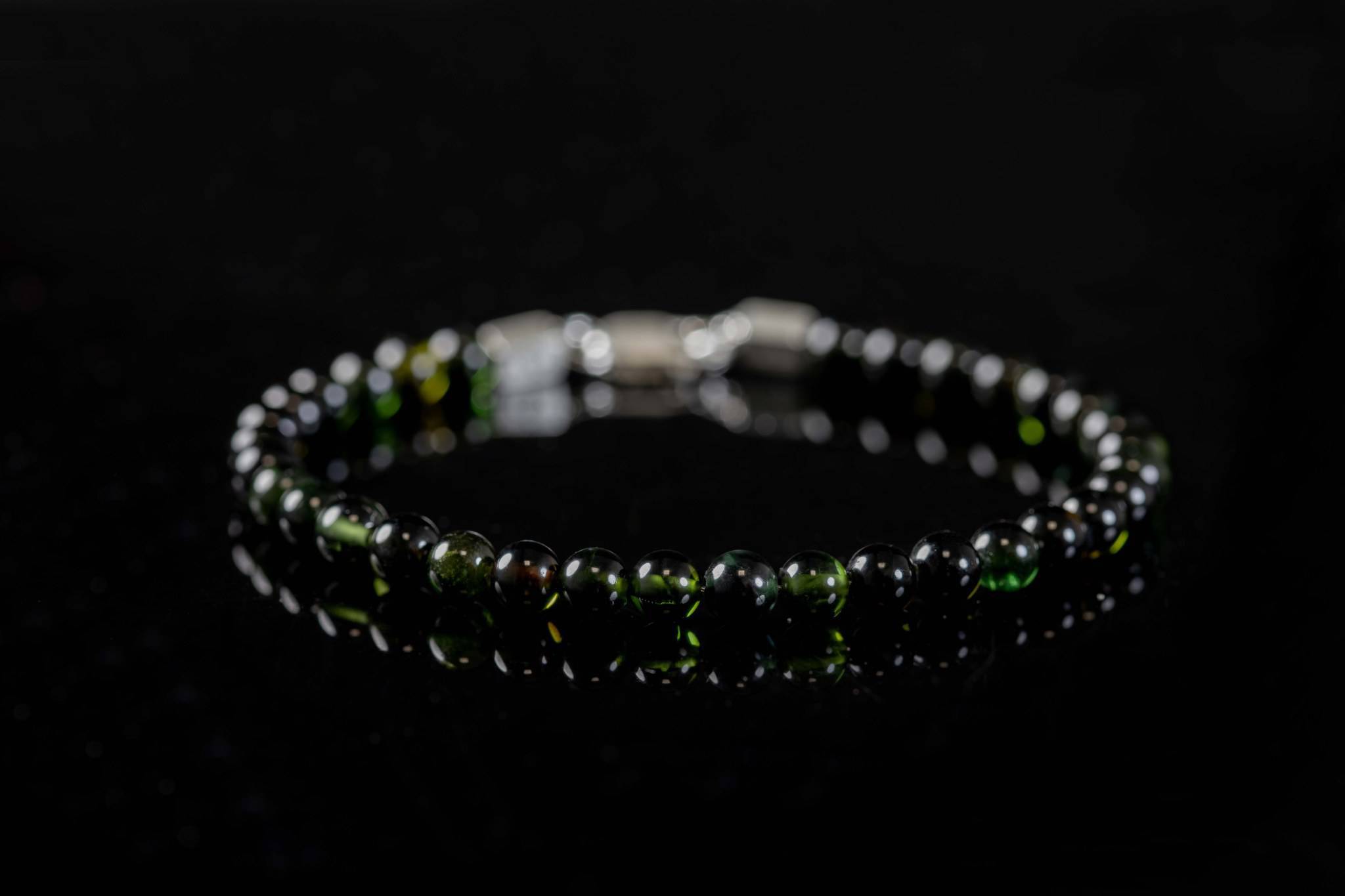Exclusive Dark Green Tourmaline Bracelet IV (5.5mm) (8479699697999)