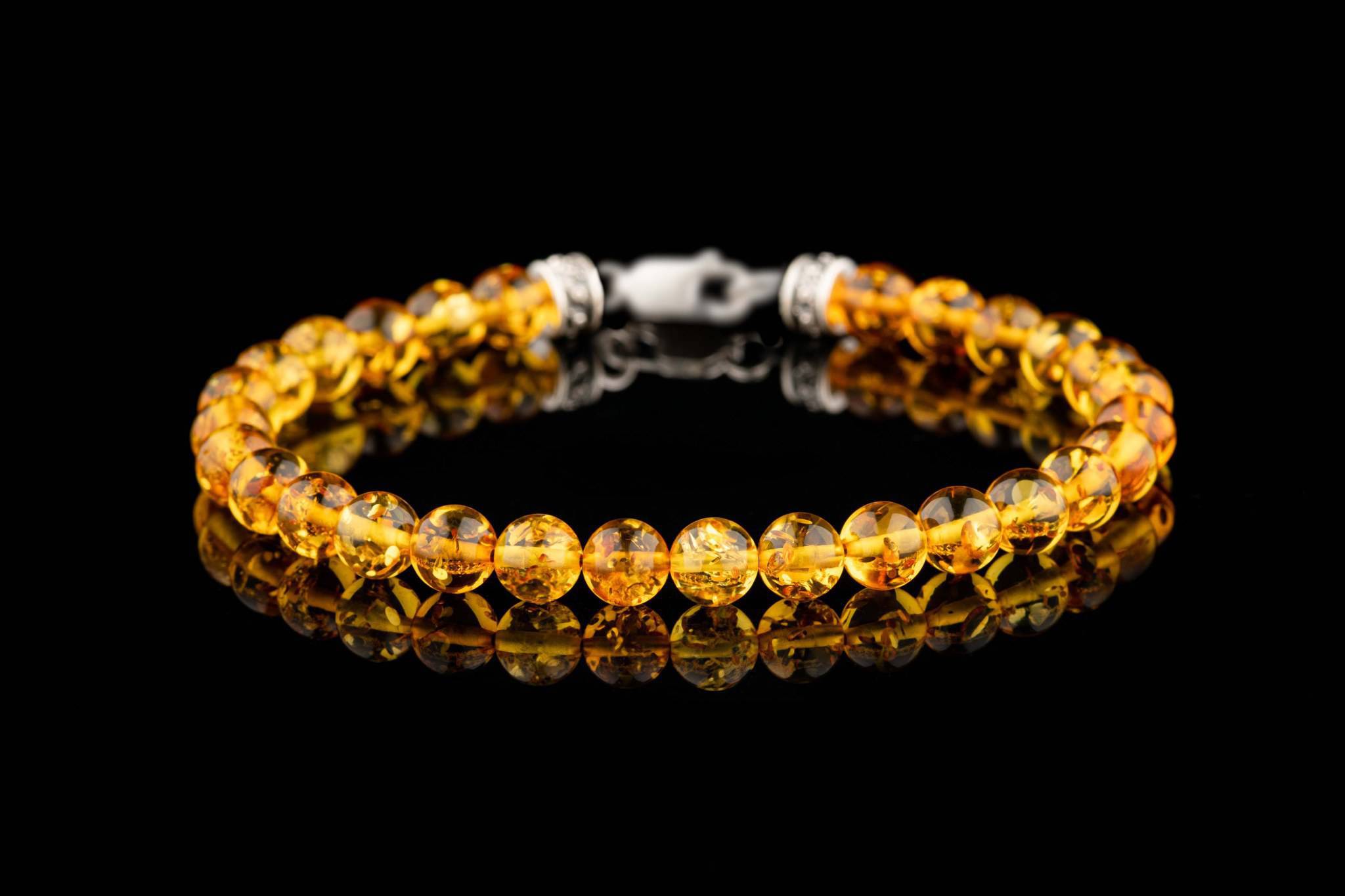 Baltic Amber Bracelet VII (6mm) (8504180179279)