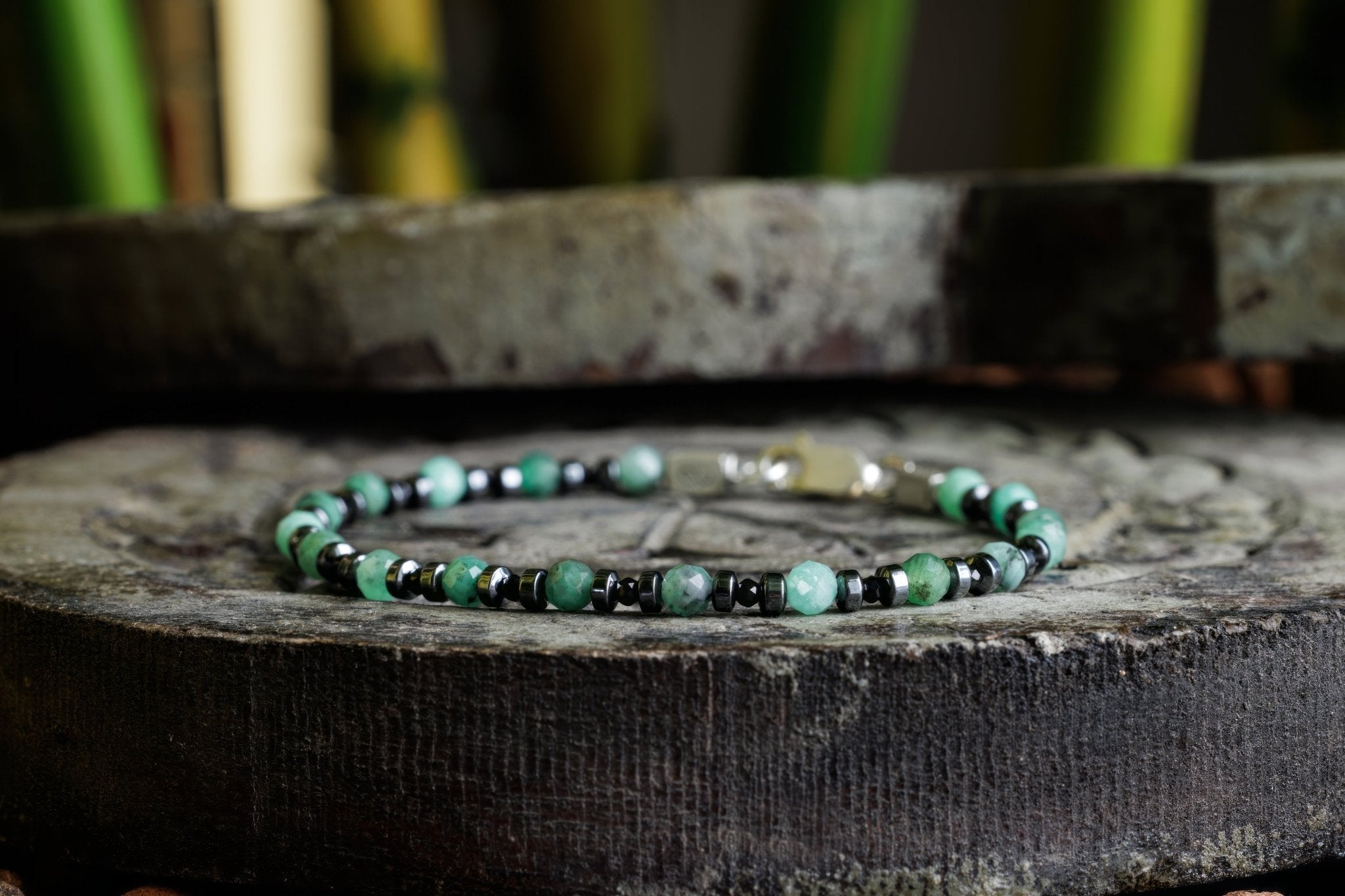 Dark green best sale bracelet