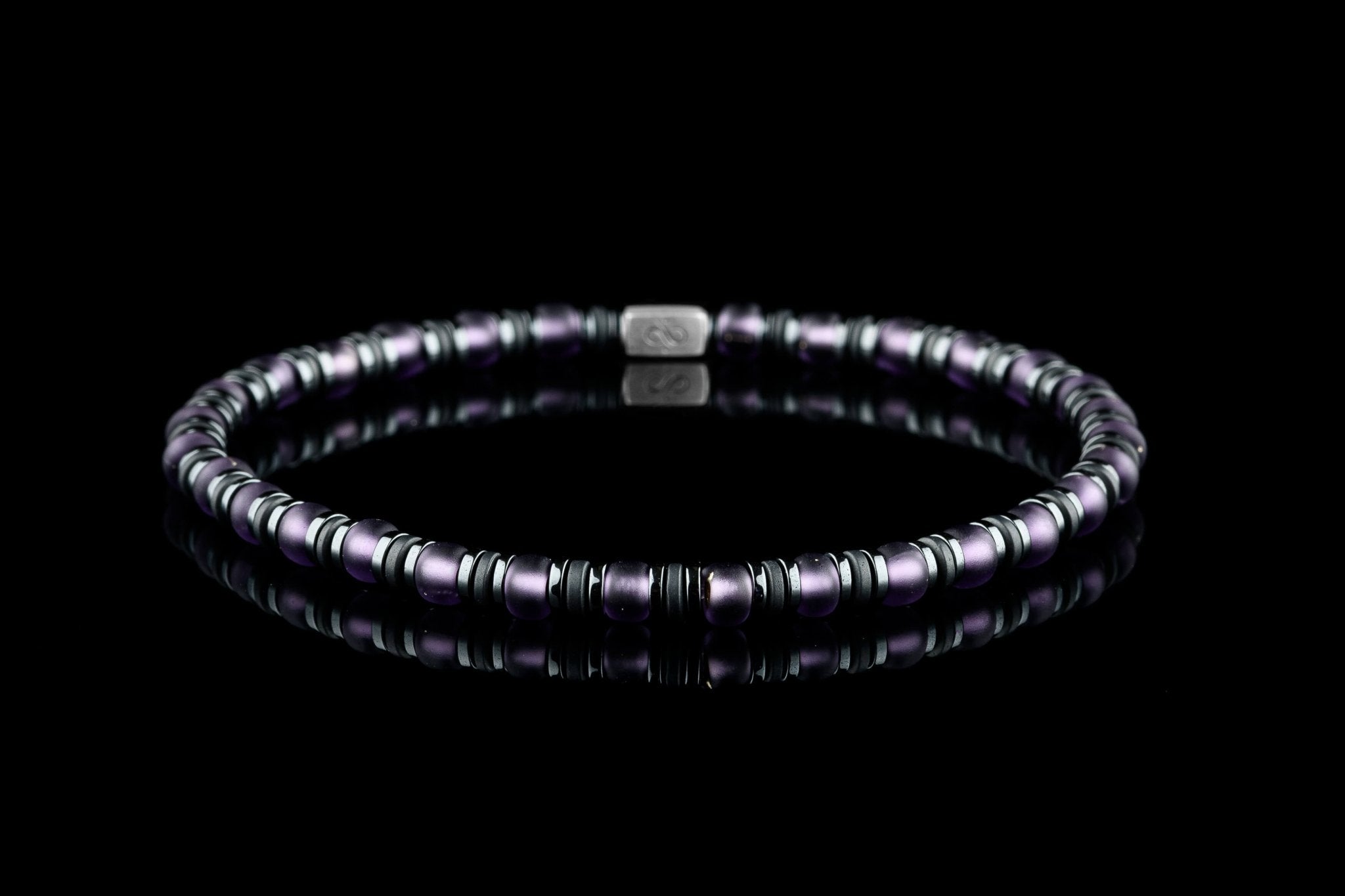 Hematite - Purple Bracelet XXI (4mm)