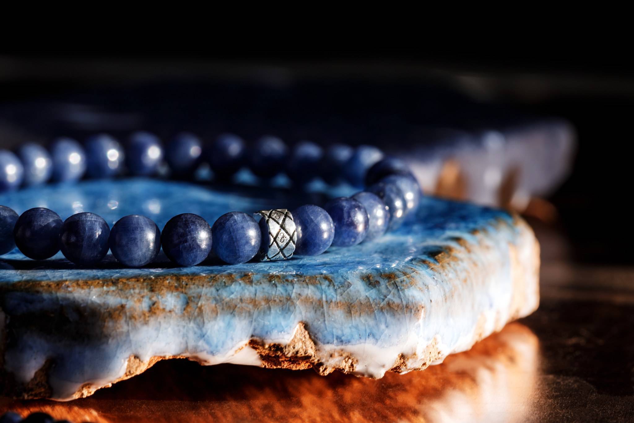 Blue Sapphire Bracelet VI (6mm) (6909928636470)