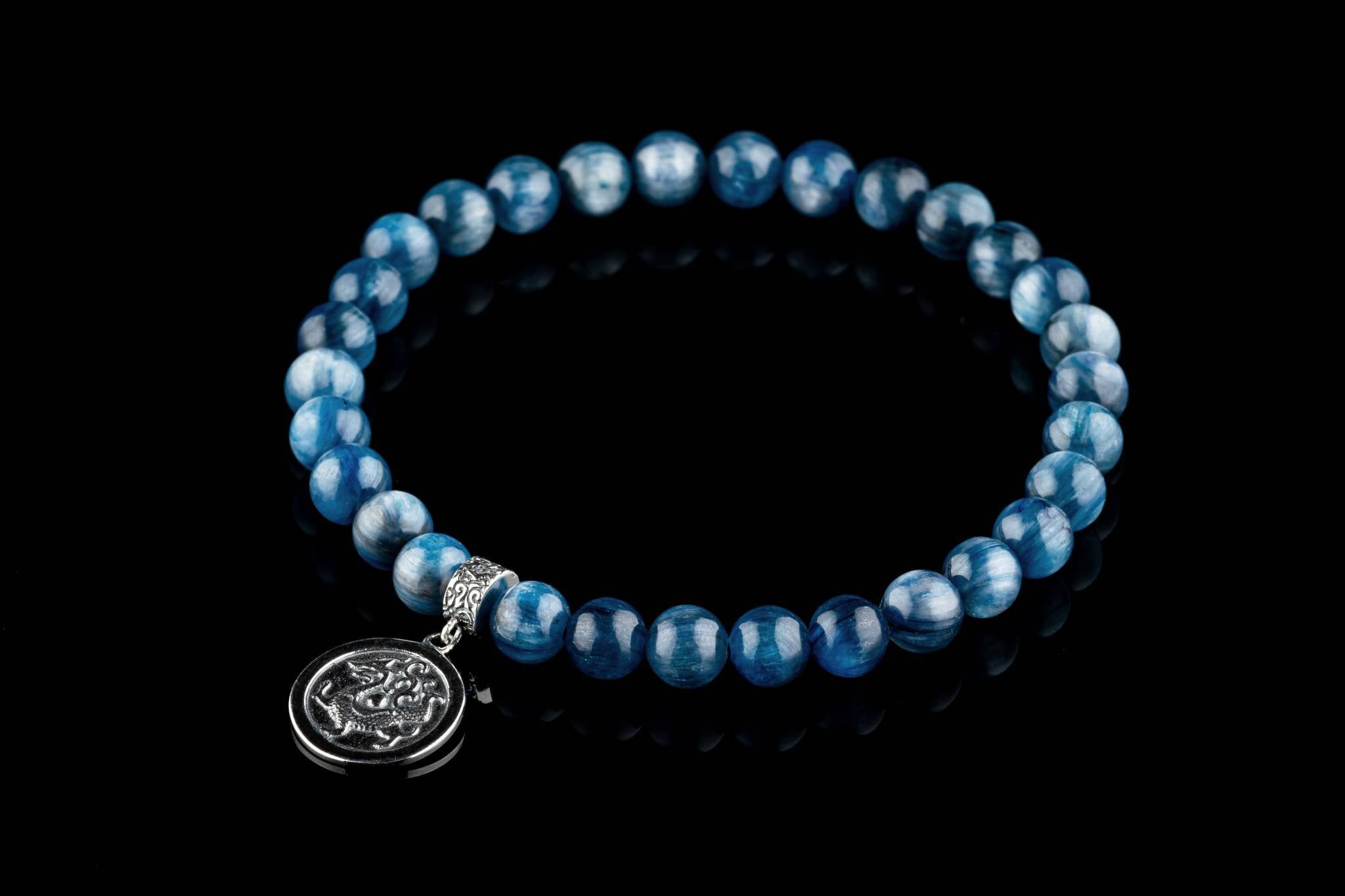Kyanite - Blue Dragon Bracelet (6-7mm) (6846450466870)